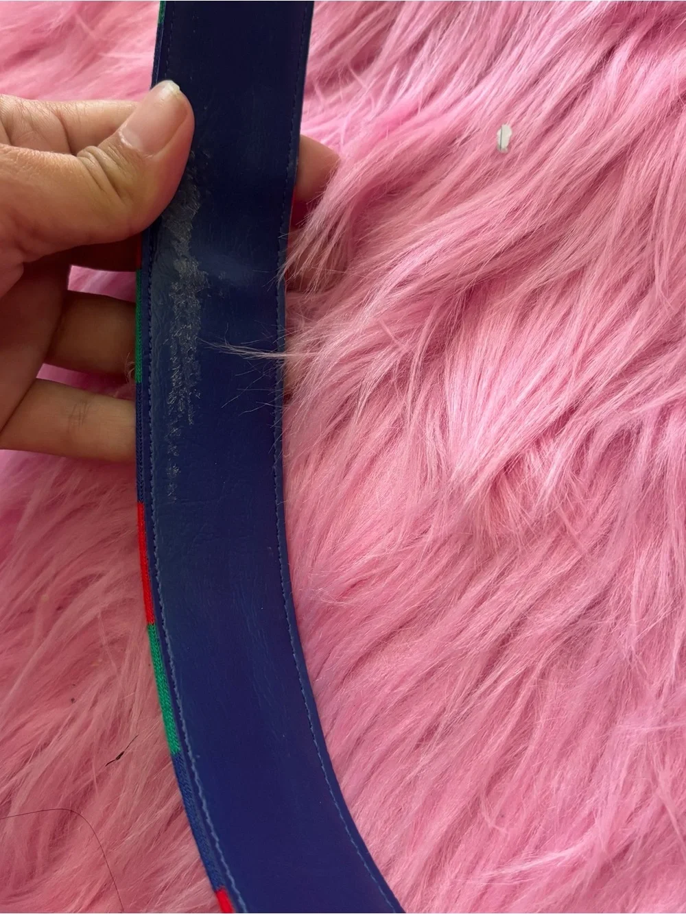 Vintage Inspired Red Green Navy Stripe Preppy Belt Adjustable Canvas Stretch